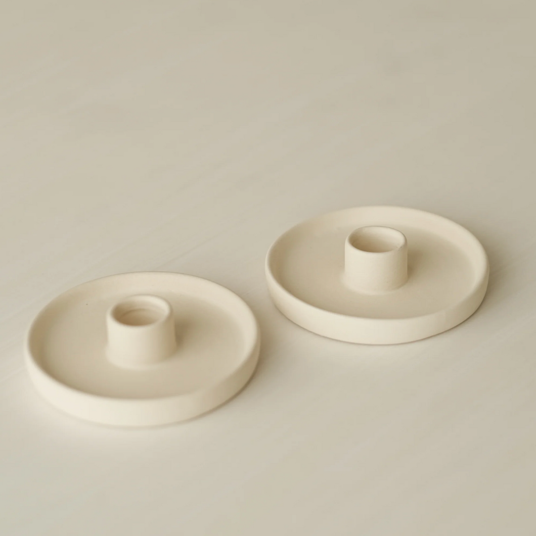 Ceramic Taper Candle Holder (Pack of 2)