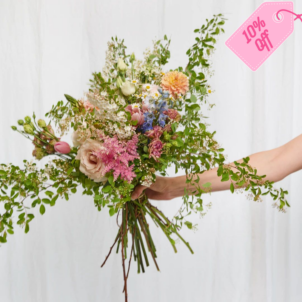 Hand Tied Bouquet - Flower Subscription