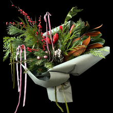 Load image into Gallery viewer, Winter Green&#39;s Hand Tied Bouquet- Longer Lasting
